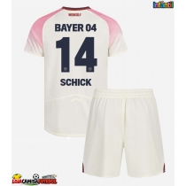 Camisa de Futebol Bayer Leverkusen Patrik Schick #14 Equipamento Secundário Infantil 2025-26 Manga Curta (+ Calças curtas)